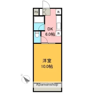 静岡県富士宮市宮原【マンション】の間取り