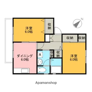 サンカルチェ【B202号室】の間取り