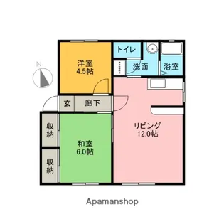 ソファレ土屋A【1階】の間取り
