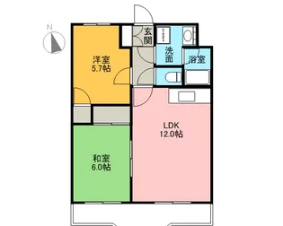 コンフォール富士【2階】の間取り