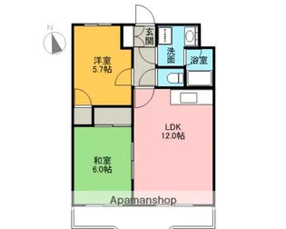 コンフォール富士【1階】の間取り