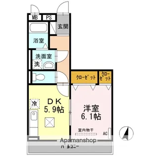 プロシード−Ⅲ【1階】の間取り