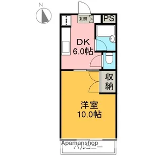 マンションCLOVER【1階】の間取り
