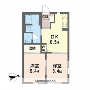 リバティ駿河台【A101号室】の間取り