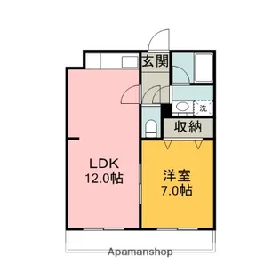 スプランディード【107号室】の間取り