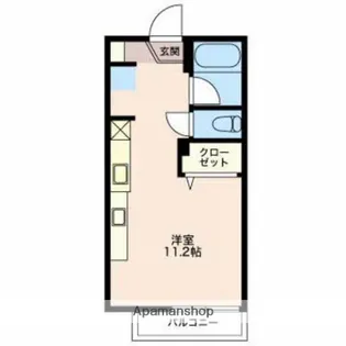 フジックスE【203号室】の間取り