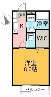 ペアパレスB【2階】の間取り