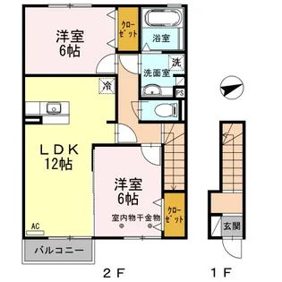 フローラ【2階】の間取り