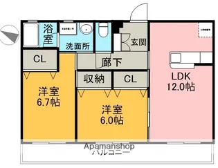ステラ宮島【302号室】の間取り
