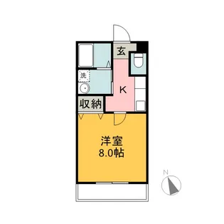 ミルフォード【102号室】の間取り