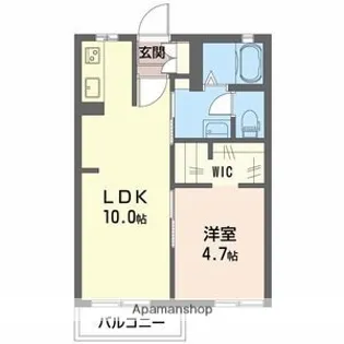 はなみずきA【202号室】の間取り
