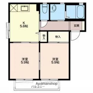 グリーンヒル今泉【2階】の間取り