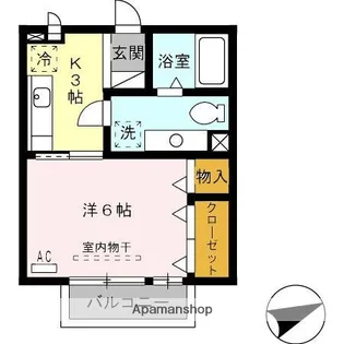 レ・フレールN【2階】の間取り