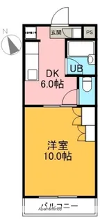 1DKの間取り画像