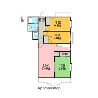 Kボヌール【2階】の間取り