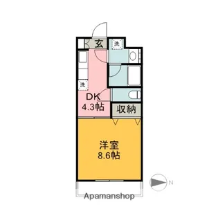 リベルテF【3階】の間取り