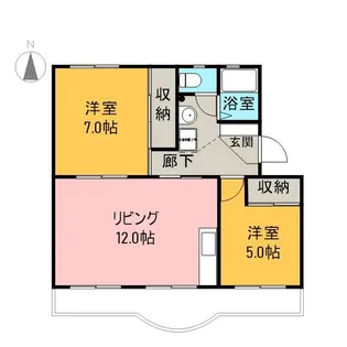 ルミエール中里【3階】の間取り