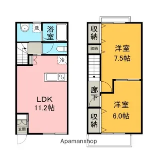 EXCE BLOOM Ⅲ【108号室】の間取り