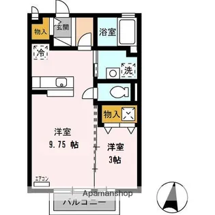 シャルマンフレーレ【1階】の間取り