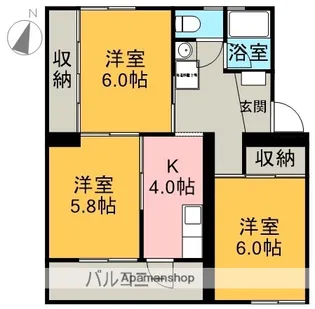 コーポ靖国【102号室】の間取り