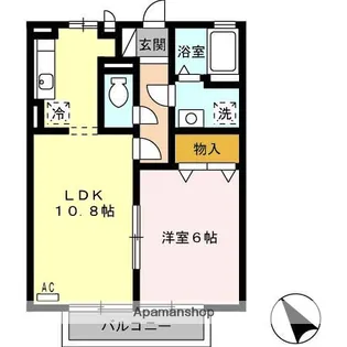 ソレイユ 長沢 Ⅰ【2階】の間取り