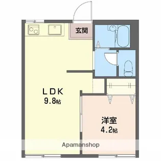サンモール小泉【101号室】の間取り