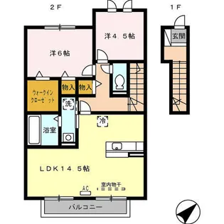 ヴィラージュ【2階】の間取り