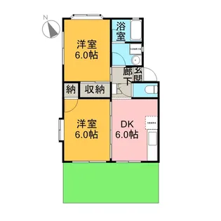 ベストハイツ岳陽【101号室】の間取り