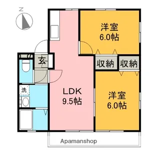 メゾンド前田C【2階】の間取り