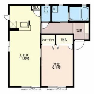 ルミエールガーデン【101号室】の間取り