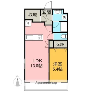 サンルミエ【205号室】の間取り