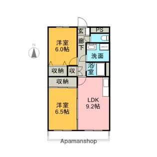 ヒルヴィレッジ【2階】の間取り