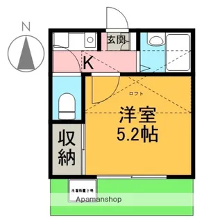 グラディート【101号室】の間取り