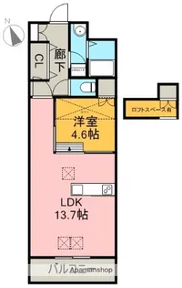 ヒルズハーモニー【202号室】の間取り