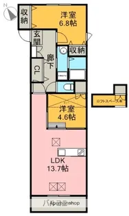 ヒルズハーモニー【301号室】の間取り