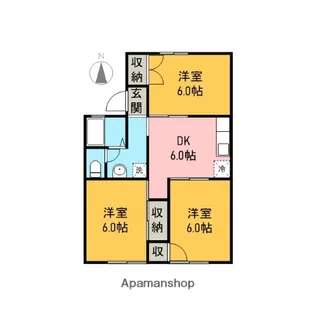 セジュール小泉B【103号室】の間取り