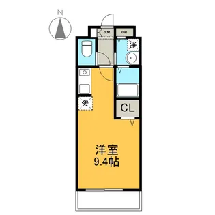 グロワールA【205号室】の間取り