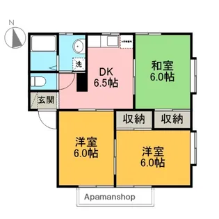 メゾニティ殿岡B【102号室】の間取り
