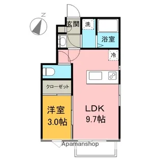 ラヴィミューR棟【103号室】の間取り