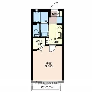 プレジール【2階】の間取り