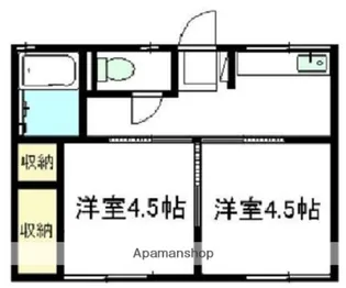 シティハイムセイワB【2階】の間取り