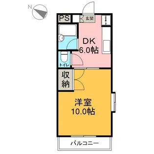 カーサカジマⅠ【301号室】の間取り