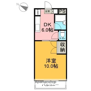 カーサカジマⅠ【4階】の間取り