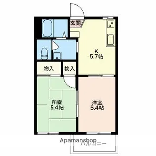 KMハイツB【103号室】の間取り