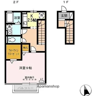 コンフォート高山【2階】の間取り