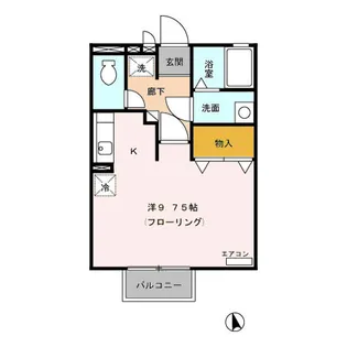 ファミールハイムD【2階】の間取り