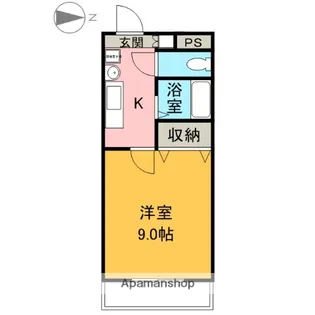 リバービレッジ宝来町【305号室】の間取り