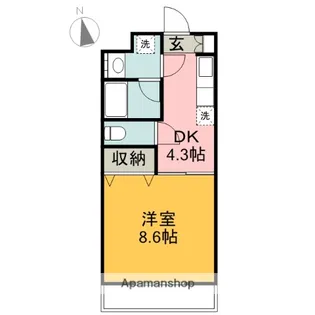 ルブラA【303号室】の間取り