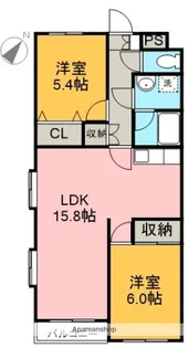 ベルメゾンサノ【302号室】の間取り