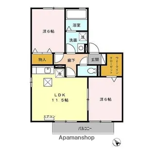 SUNパティオ【1階】の間取り